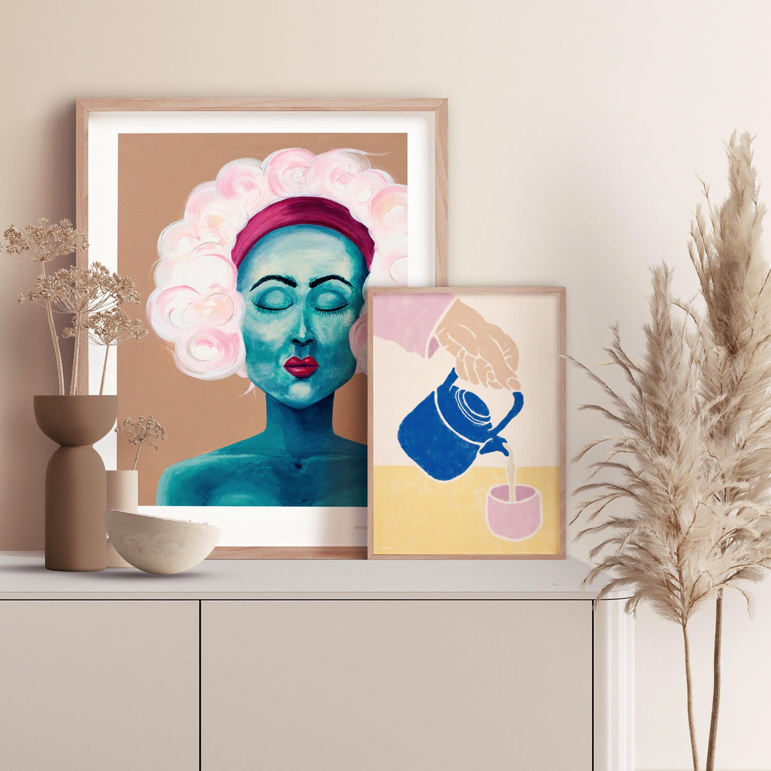 All By Voss Beautiful Blue plakat - 30x40 cm.